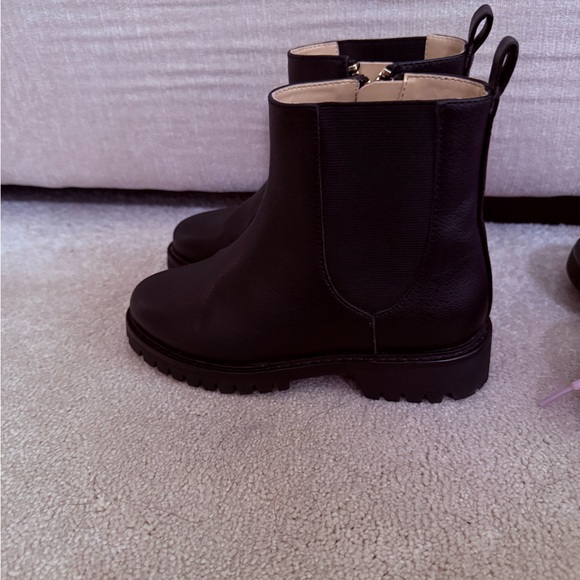 Janie and Jack Black Kids Boots - Picture 1 of 4